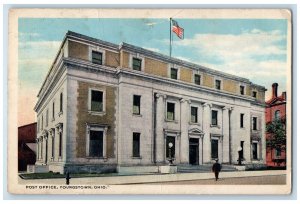 1917 Post Office Building Youngstown Ohio OH Antique Posted Postcard 