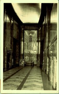 RPPC Lobby of Empire State Building 1943New York Real Photo Postcard