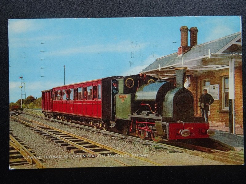 Tal-y-Llyn Railway LOCOMOTIVE EDWARD THOMAS at Towyn Station c1970 Postcard