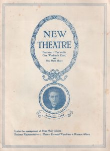 The Great Well Mathieson Lang London Antique Theatre Programme