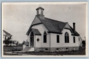 Platte South Dakota SD Postcard RPPC Photo Christian Church c1910's Antique