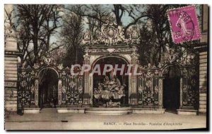 Old Postcard Nancy Place Stanislas Fontaine D & # 39Amphitrite