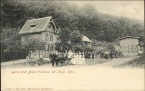 Gruss Vom Braunsteinhaus bei Ilfeld Harz Germany c1900 Postcard