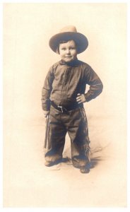 Young Boy dressed  as Cowboy