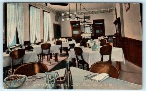 PARKERSBURG, West Virginia WV ~ Dining Room MONROE HOTEL Roadside 1910s Postcard