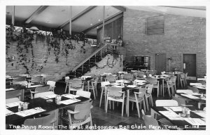 J49/ Mongomery Bell State Park Tennessee Postcard RPPC c40-50s Cline Dining 72