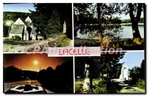 Postcard Modern Lacelle The Church And The Mayor L'Etang Des Goursolles