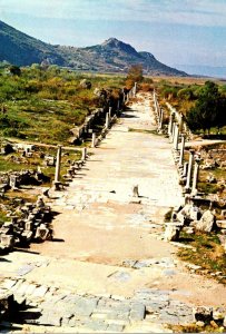 Turkey Efes Ephesus Port Street and St Paul's Prison