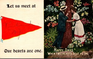 New Jersey Vineland Romantic Couple 1912 Pennant Series