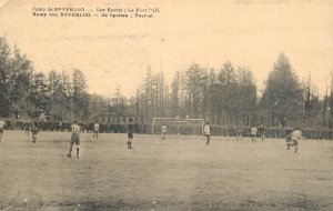 Belgium Camp de Beverloo sport football soccer themed old postcard