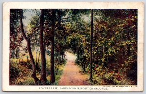 Lover's Lane Jamestown Exposition Grounds Indian Canoe Trail Charming Postcard