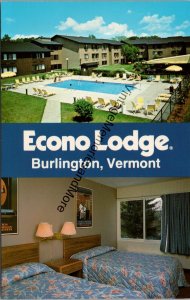 Econo Lodge Burlington Vermont Postcard PC361