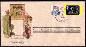 Norman Rockwell Commemorative Cover Collection The Meeting Stockbridge MA1978