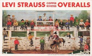 Golden Gate Expo, Advertising Postcard, Levi Strauss Overalls Electric Rodeo