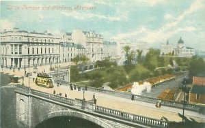 Aberdeen, Scotland Union Terrace and Gardens Double Decker Bus UDB Postcard