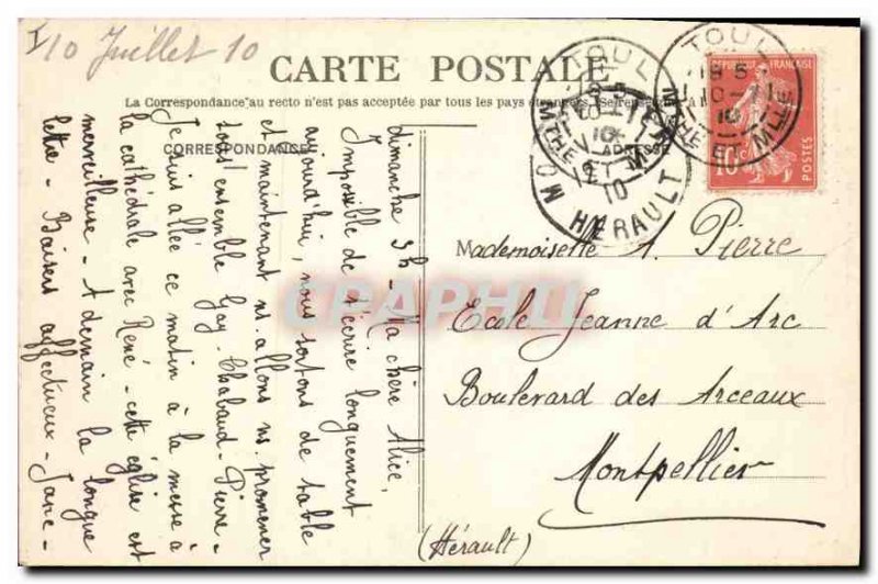 Old Postcard Toul La Cathedrale