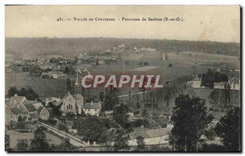 Old Postcard Vallee de Chevreuse Panorama Senlisse