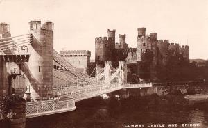 uk38499 conwy castle and bridge wales real photo uk lot 17 uk