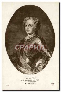 Old Postcard Louis XV King Of France