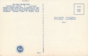 Postcard Illinois Chicago Congress hotel occupation 1950s Dexter 23-9628
