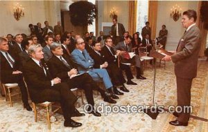 President Reagan Addresses Seante Republicans White House, USA Unused 