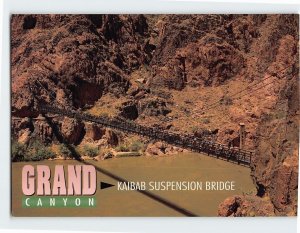 Postcard Kaibab Suspension Bridge, Gran Canyon, North Rim, Arizona