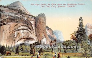 Royal Arches, North Dome, Washington Column from Camp Curry - Yosemite, CA