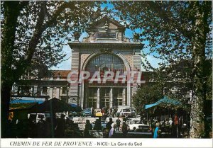 Modern Postcard from Provence Nice Railway South Station