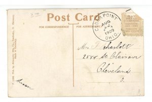 OH - Cedar Point. Moonlight on the Lagoon  (corner taped, damage)