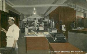 Bullocks Kitchen C-1910 Department Store Postcard 2912 Los Angeles California