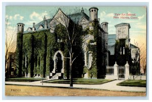 1915 Yale Art School New Haven Connecticut CT Posted Antique Postcard