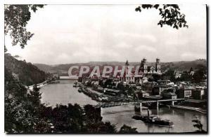 CPA Passau Blick auf Donauhafen mit Dom u Kirchen 