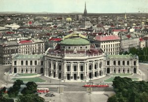 Vintage Postcard Burgtheater de la Burg Teatro de la Corte Vienna, Austria