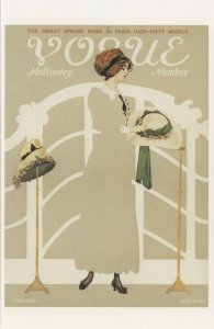 1910 Mullinery Ascot Ladies Day Style Fashion Hats Magazine Postcard