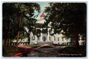 1910 Kec Mar College Exterior Building Hagerstown Maryland MD Vintage Postcard