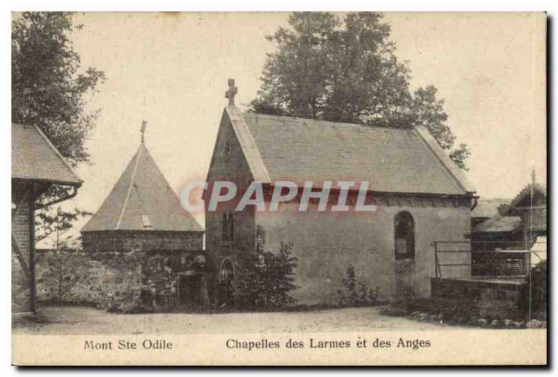 Old Postcard Mont Sainte Odile Chapels and Tears of Angels