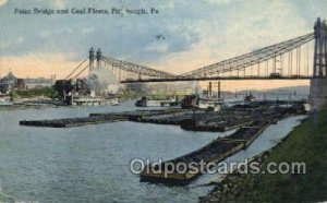 Point Bridge And Coal Fleets Ferry Boat, Ferries, Ship Pittsburgh, PA, USA 19...