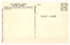 Postcard BOAT SCENE Thousand Islands Ontario ON AQ4663