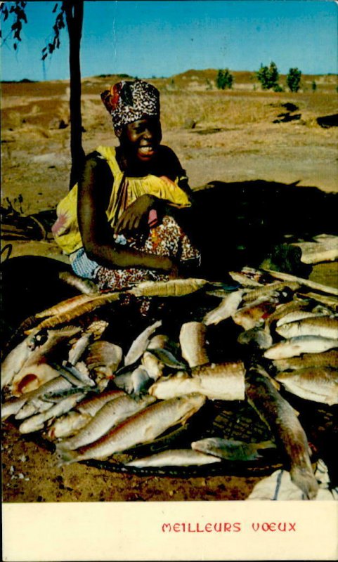 IMN00917 africa types folklore woman cooking fish
