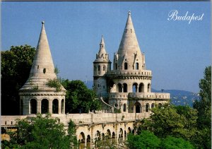 Postcard Budapest Hungary Fishermens Bastion Halaszbastya