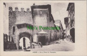 Italy Postcard - Assisi, Via e Porta S.Francesco - Umbria RS34469