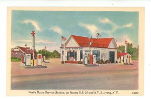 NY - Irving. White Horse Gas Service Station ca 1950