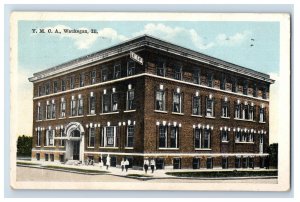 C1915-20 Y.M.C.A Waukegan Ill. Postcard P173E