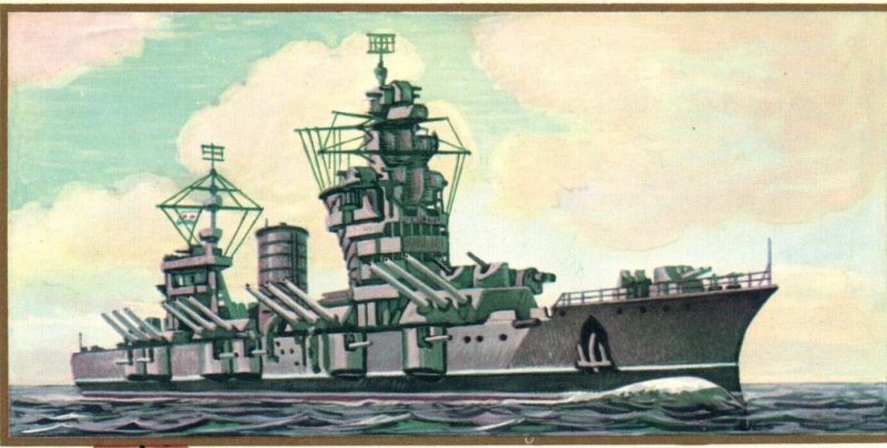 Imperial Russian Navy Battleship 'October Revolution' Vtg Postcard