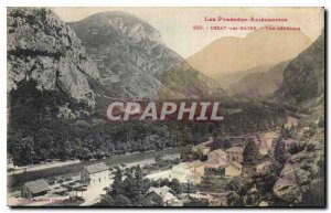 Old Postcard The Pyrenees Ariege Ussat les Bains Vue Generale