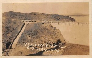 RPPC SPILL WAY OF THE BIG DAM HEREFORD TEXAS STAMP REAL PHOTO POSTCARD 1922