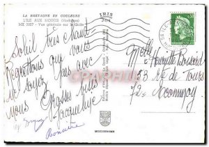 Postcard Modern Brittany Colored L & # 39Ile Aux Moines General Gulf View