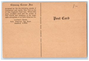 c1920's Chimney Corner Inn Hotel Restaurant Stamford Connecticut CT Postcard