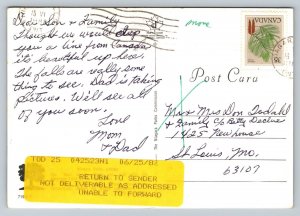 c1982 Maid of The Mist at Niagara Falls ONTARIO 4x6 Vintage Postcard 0270