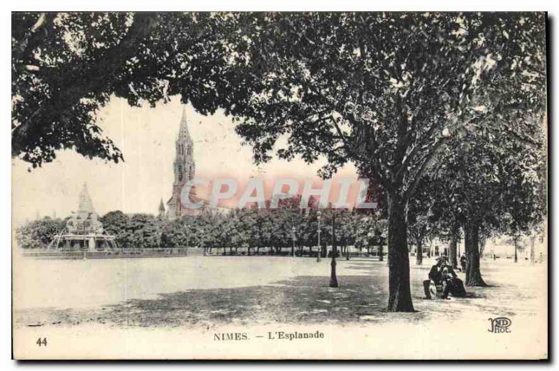 Postcard Old Nimes Esplanade